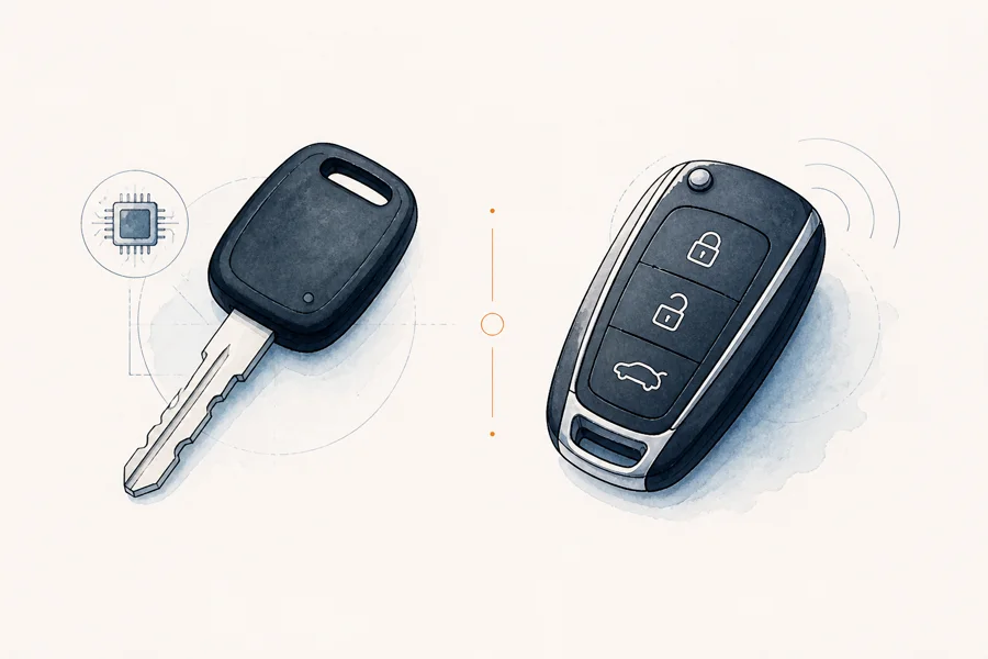 Chip key-ի և smart key-ի համեմատություն