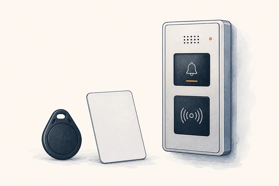 Դոմոֆոնի RFID բանալի, քարտ և ընթերցիչ